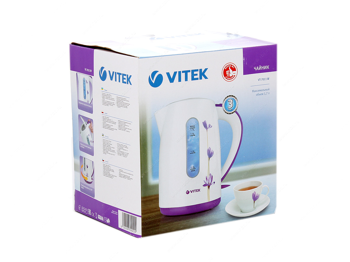 Чайник электрический Vitek VT-7011 W photo 3