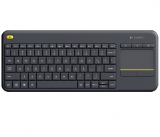 Logitech Wireless Touch Keyboard K400 Plus, Multi-touch touchpad, Nano receiver, USB, Retail, Black thumbnav 1