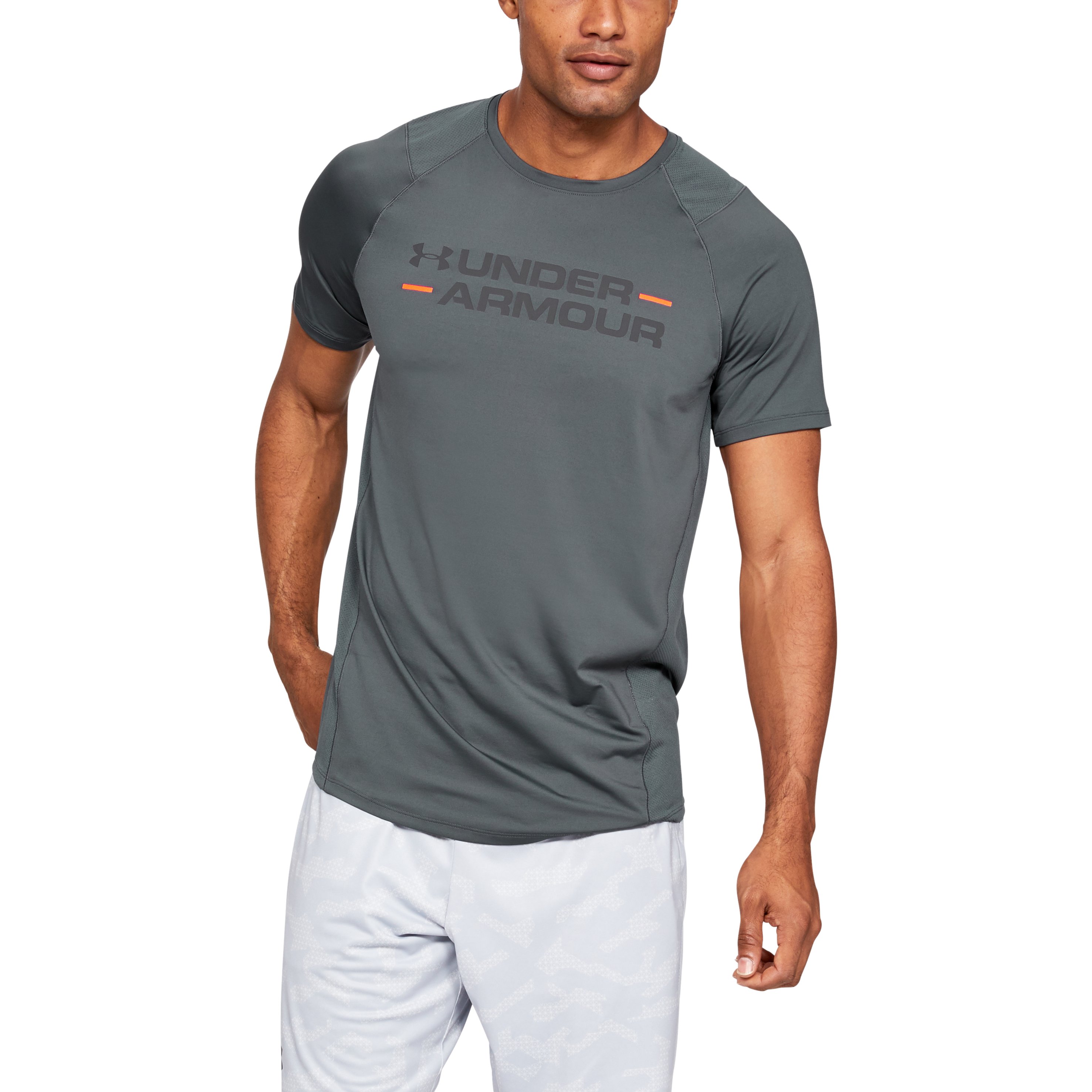 Футболка мужская Under Armour MK1 SS Wordmark XL Серый photo 2