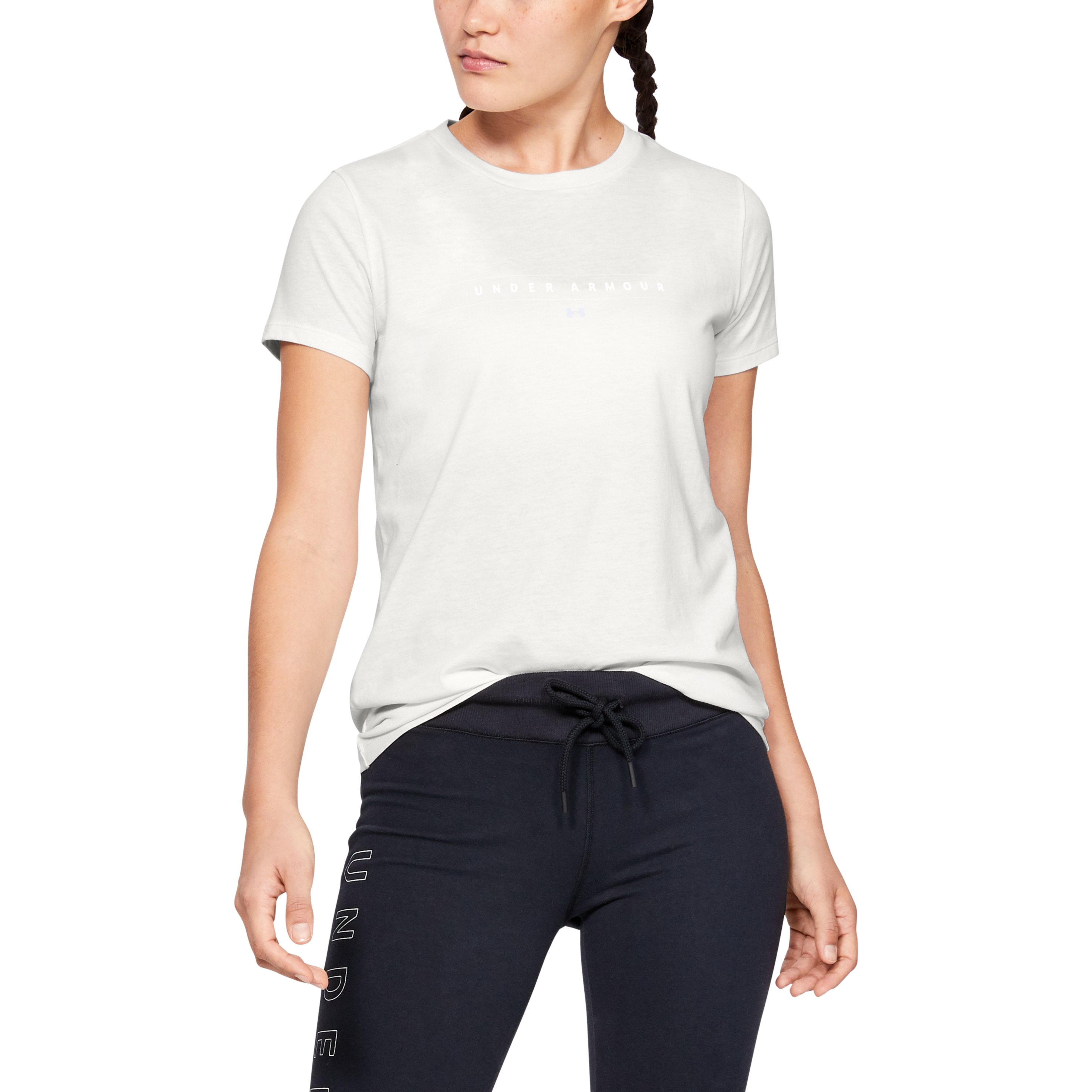 Tricou Under Armour GRAPHIC WM CLASSIC CREW / Femei / XS / Alb photo 3