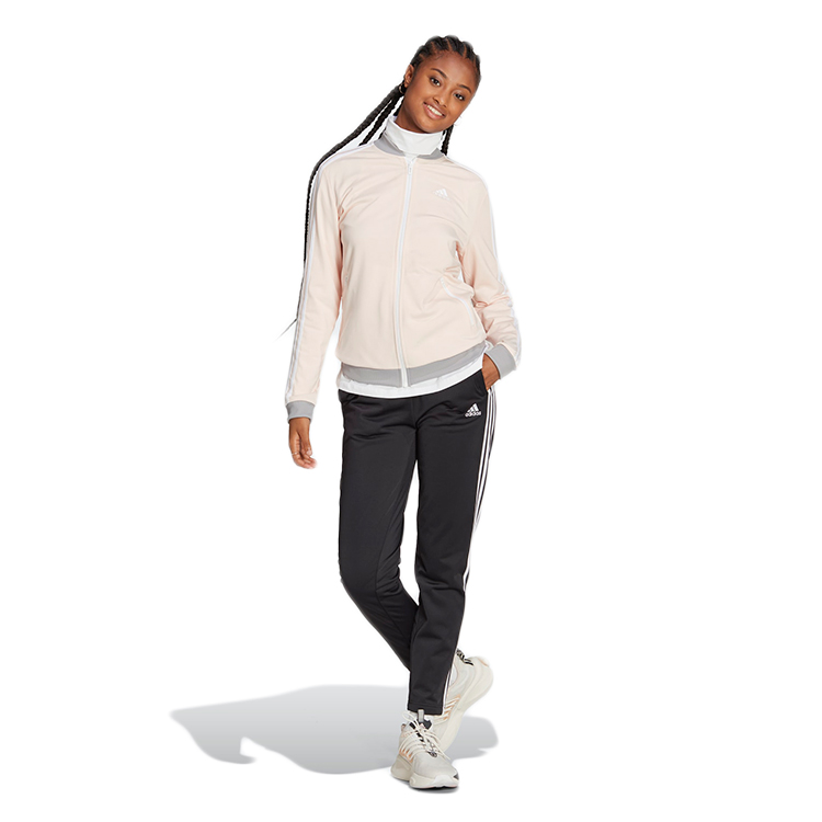 Costum Sportiv Adidas W 3S TR TS 2XS Negru-bej Femei photo 2