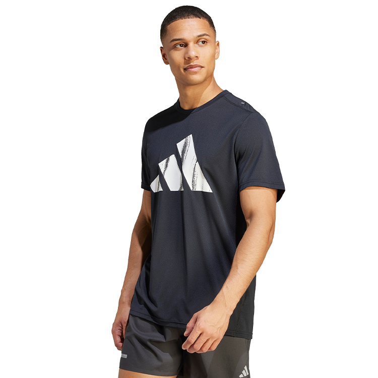 Футболка мужская Adidas RUN IT BOS TEE S Черный photo 4
