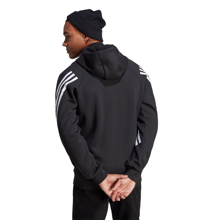 Hanorac pt bărbați Adidas M FI 3S FZ 2XL Negru photo 4