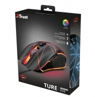 Trust Gaming GXT 160 Ture RGB Mouse, 250 - 4000 dpi, 7 Programmable button, RGB lighting, 1,7 m USB, Black thumbnav 2