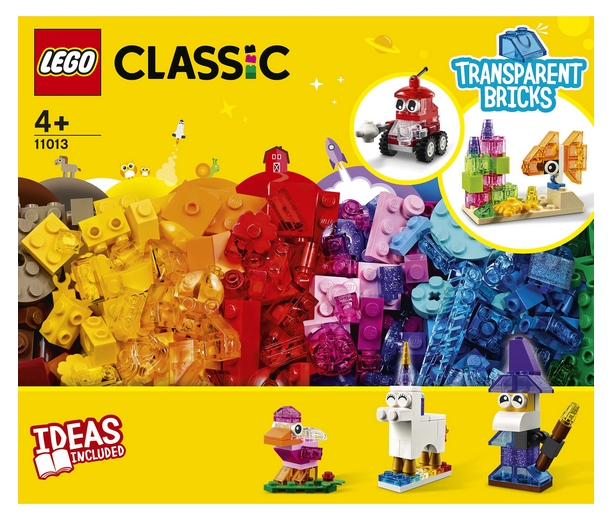 Constructor Lego Classic Creative Transparent Bricks 11013 de la 4+ ani photo 1