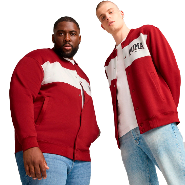 Hanorac pt bărbați Puma SQUAD Bomber Jacket FL XXL Bordo photo 3