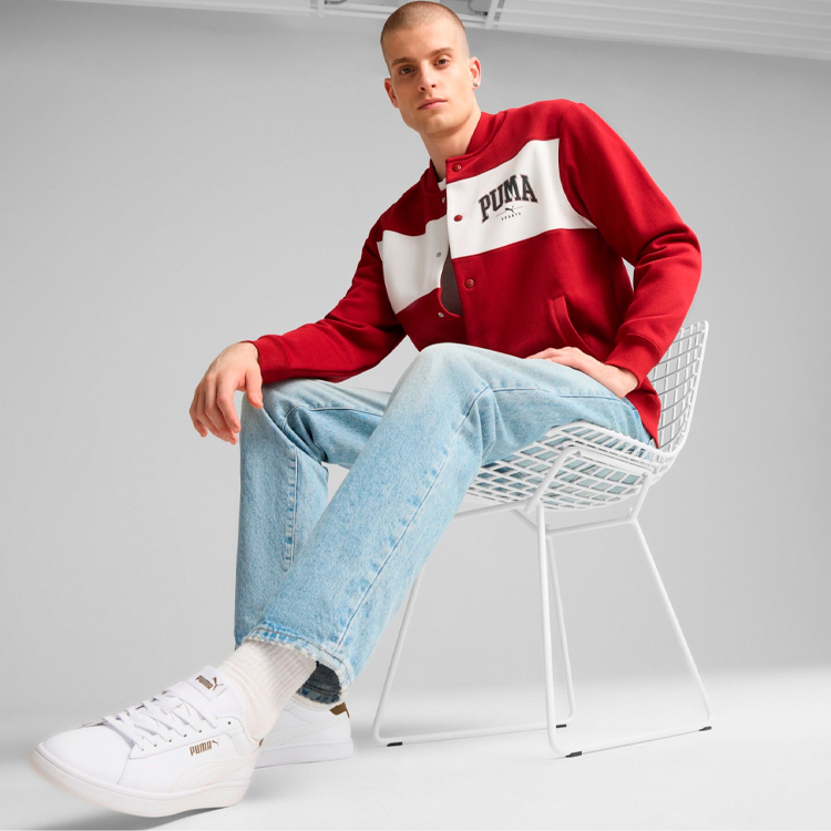 Hanorac pt bărbați Puma SQUAD Bomber Jacket FL XXL Bordo photo 5
