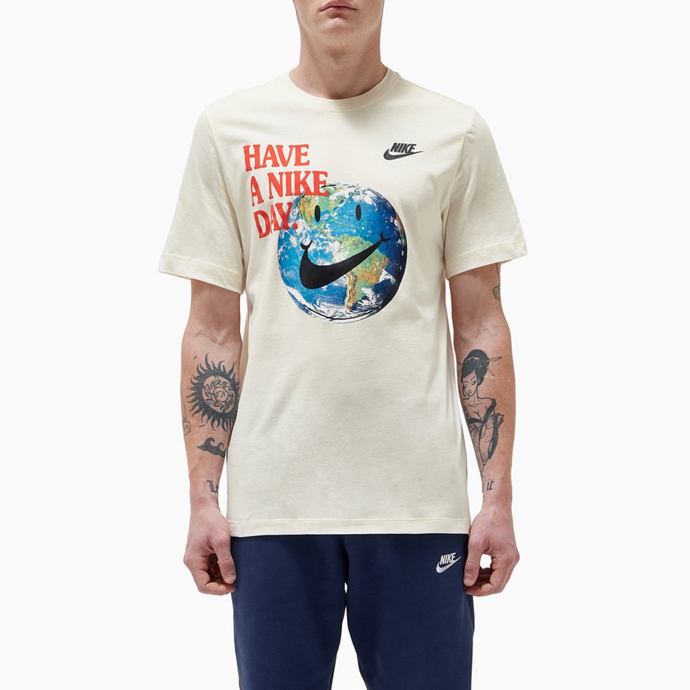Футболка мужская Nike M NSW ESS+ STMT 1 TEE S Бежевый photo 2