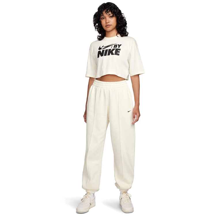 Tricou Nike W NSW CROP TEE GLS L Alb Femei photo 2