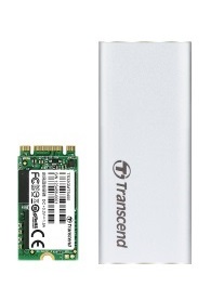 M.2 SSD External case Transcend TS-CM42S, Type 2242, USB3.1 (5Gb/s) interface, Silver, 81.41mm x 33.6mm x 7.5mm photo 3