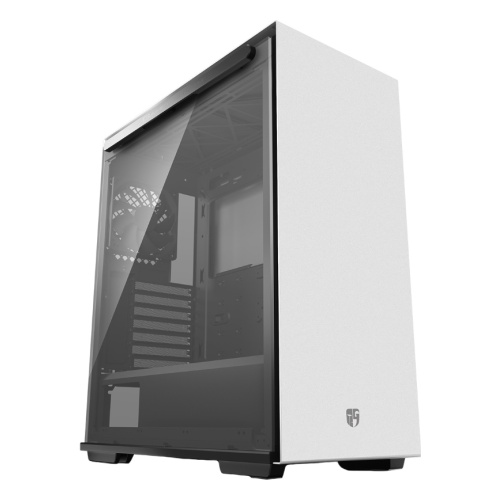 DEEPCOOL "MACUBE 310 WH" Gamer Storm® ATX Case, with Side-Window (Tempered Glass Side Panel) Magnetic, without PSU, Tool-less, Pre-installed: Rear 1x120mm DC fan, 2xUSB3.0, 1xAudio,1xMic, PWM Fan Hub, VGA Card holder, White photo 1