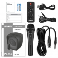 Boxa portabila SVEN PS-555 Black / 65W / Bluetooth / FM tuner / USB / microSD thumbnav 9