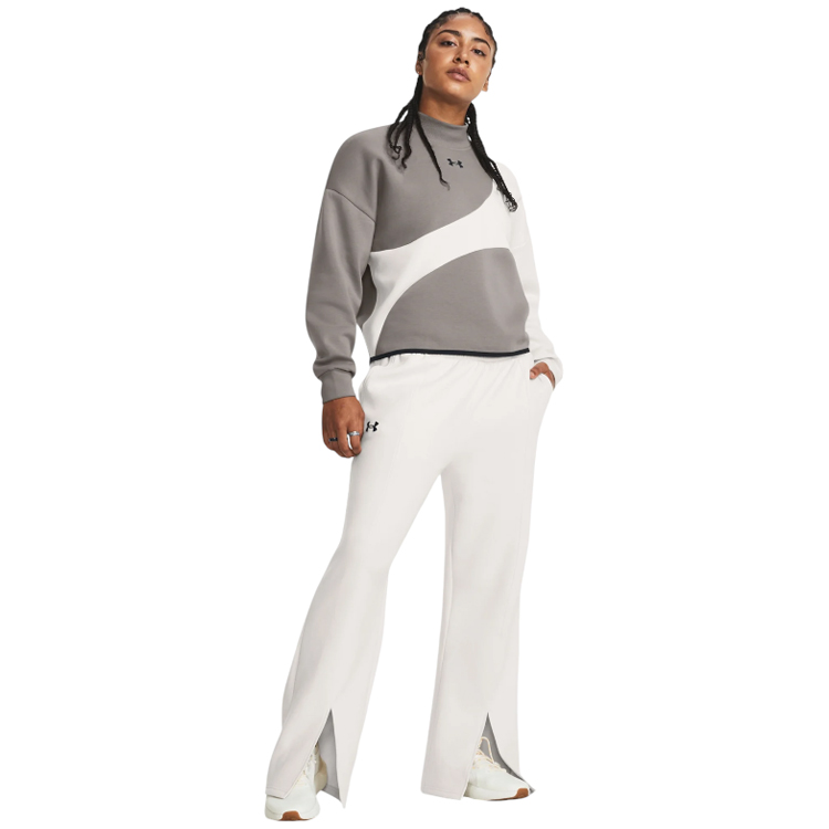 Pantaloni Under Armour Unstoppable Flc Split Pant M Alb Femei photo 2