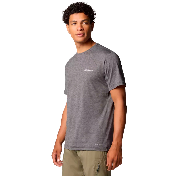 Tricou bărbătesc Columbia Kwick Hike Back Graphic SS Tee S Negru photo 5