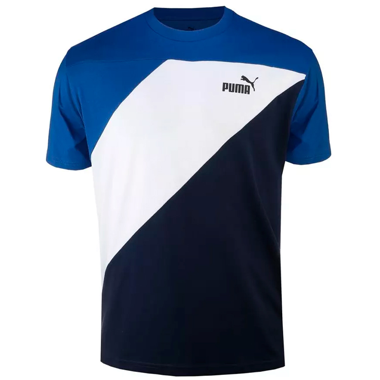 Tricou bărbătesc Puma POWER Colorblock Tee Club S Alb-Albastru photo 1 Tricou bărbătesc Puma POWER Colorblock Tee Club S Alb-Albastru photo 1