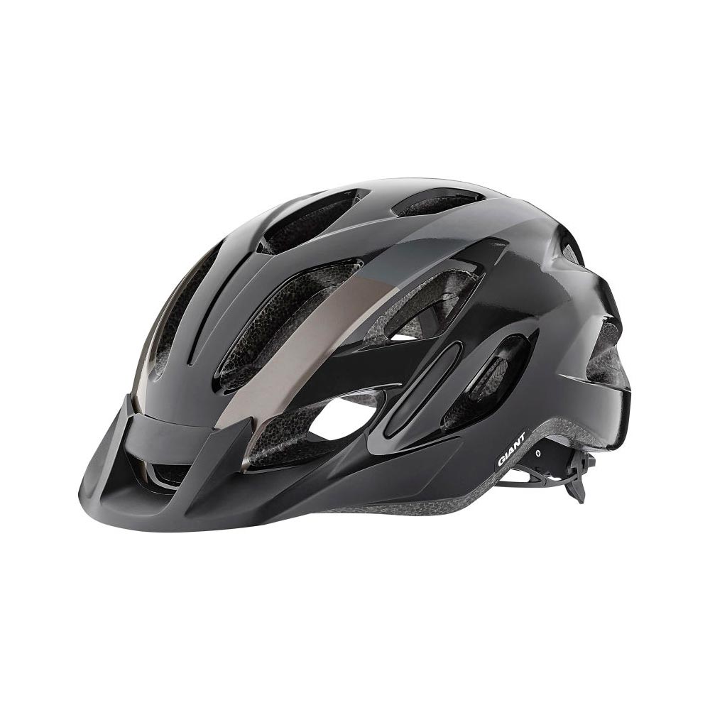 Casca de bicicleta Giant COMPEL GLOSS BLACK 4957CM photo Casca de bicicleta Giant COMPEL GLOSS BLACK 4957CM photo