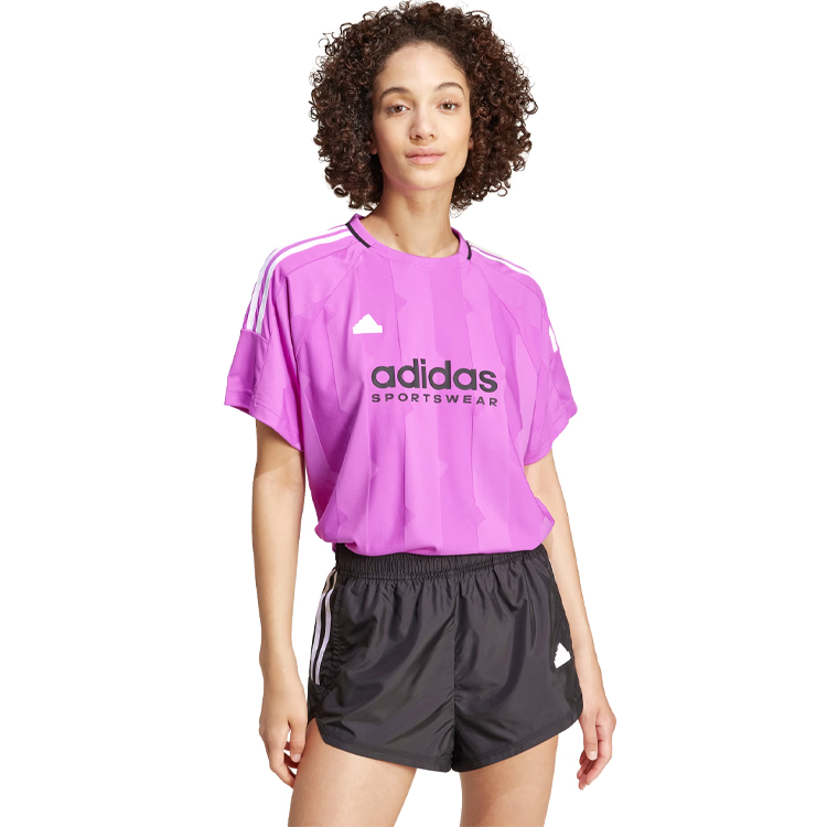 Tricou Adidas W TIRO Q3 BOYFT XXS Liliac Femei photo 3