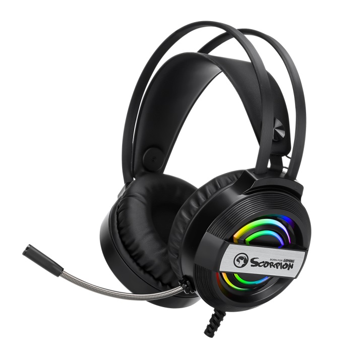 MARVO "HG8902", Gaming Headset, Microphone, 50mm driver unit, Volume control, USB, cable 2.1m photo 1