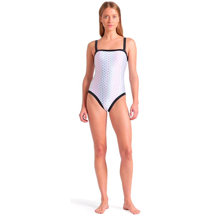 Costum p/u inot Arena RAINBOW MONOGRAM BIKINI TRIANG S Alb-negru Femei photo 2