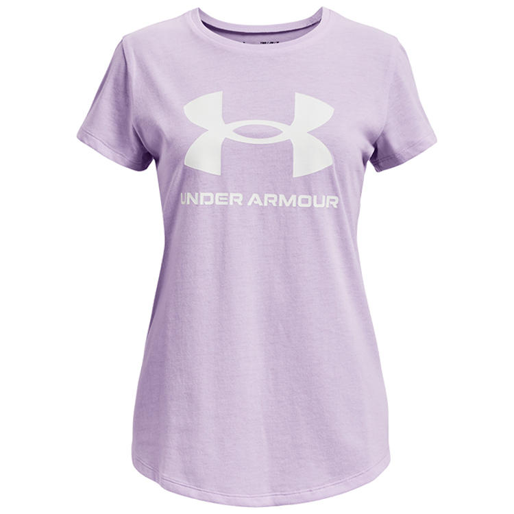 Tricou Under Armour LIVE SPORTSTYLE GRAPHIC SS / Femei / L / Violet photo 1