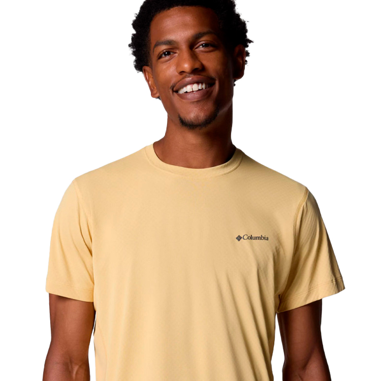 Tricou bărbătesc Columbia Zero Rules Light Short Sleeve Crew S Galben photo 2