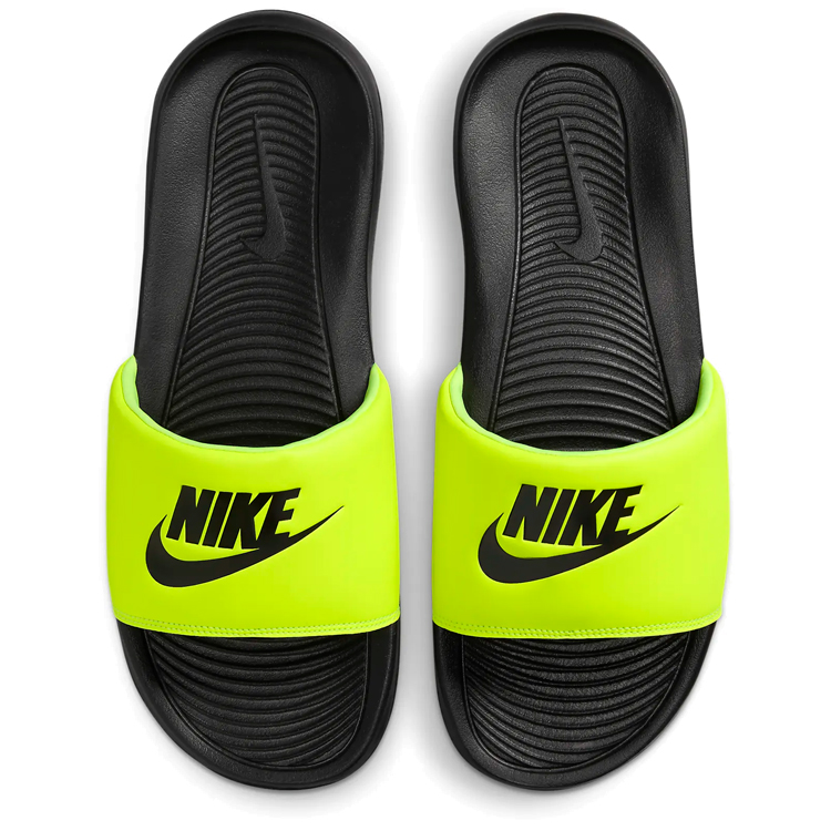 Slapi Nike VICTORI ONE SLIDE pt Barbati / 38.5 / Negru-galben photo 4