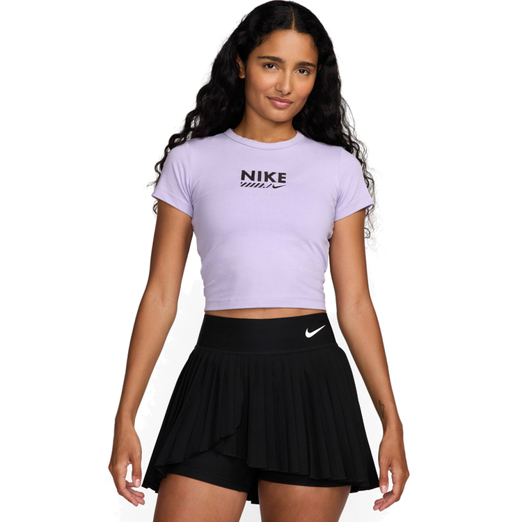 Tricou Nike W NSW TEE BBY GLS L Mov Femei photo 3