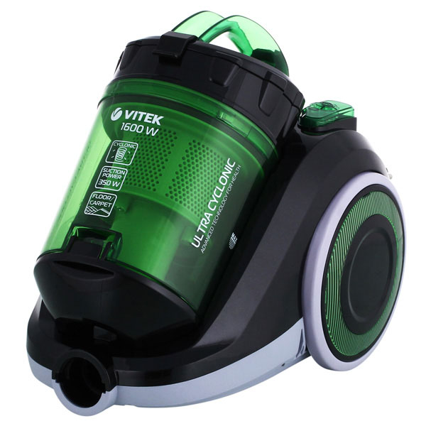 Пылесос с контейнером Vitek VT1815 / 1600Вт / Зеленый photo 1 Пылесос с контейнером Vitek VT1815 / 1600Вт / Зеленый photo 1