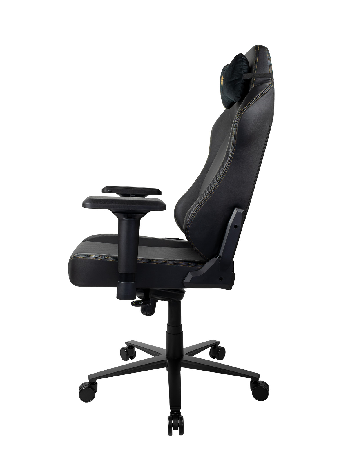 Fotoliu Gaming AROZZI Primo PRIMO-PU-GD/ 135-145kg / 165-190cm / Black/Gold photo 2