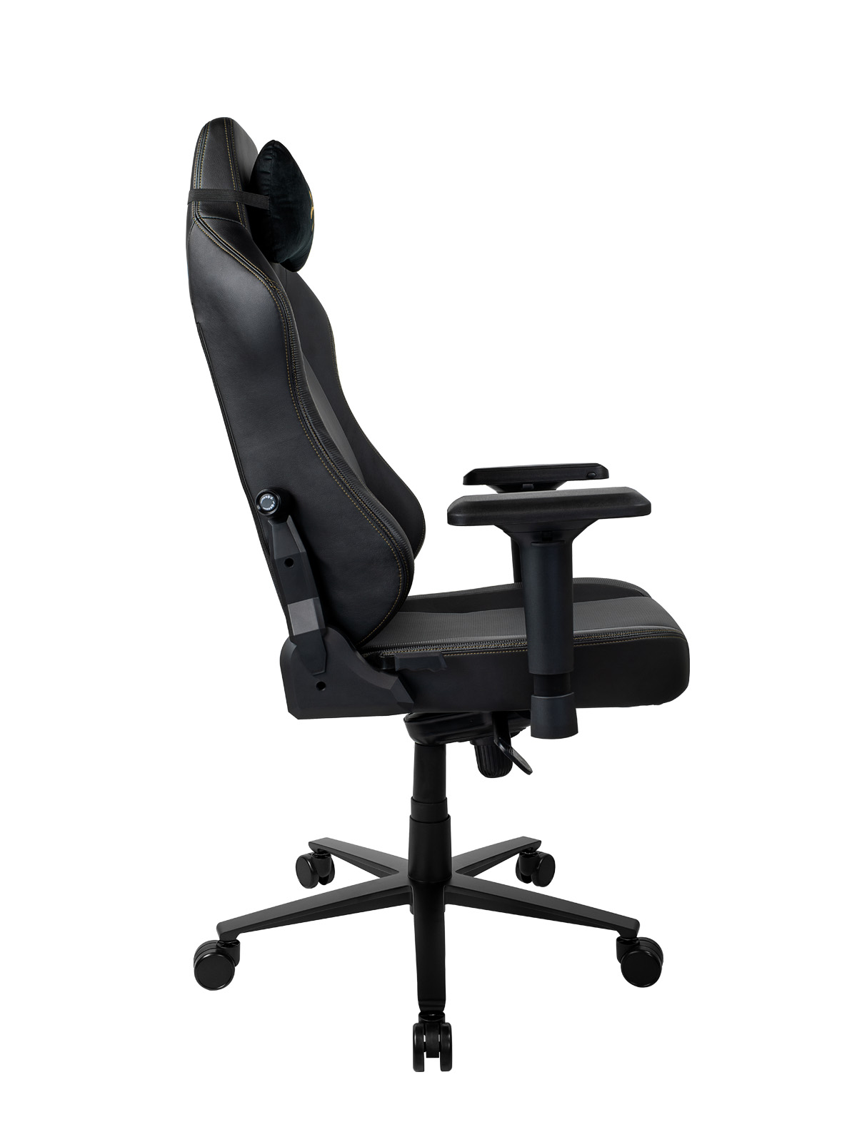 Fotoliu Gaming AROZZI Primo PRIMO-PU-GD/ 135-145kg / 165-190cm / Black/Gold photo 3