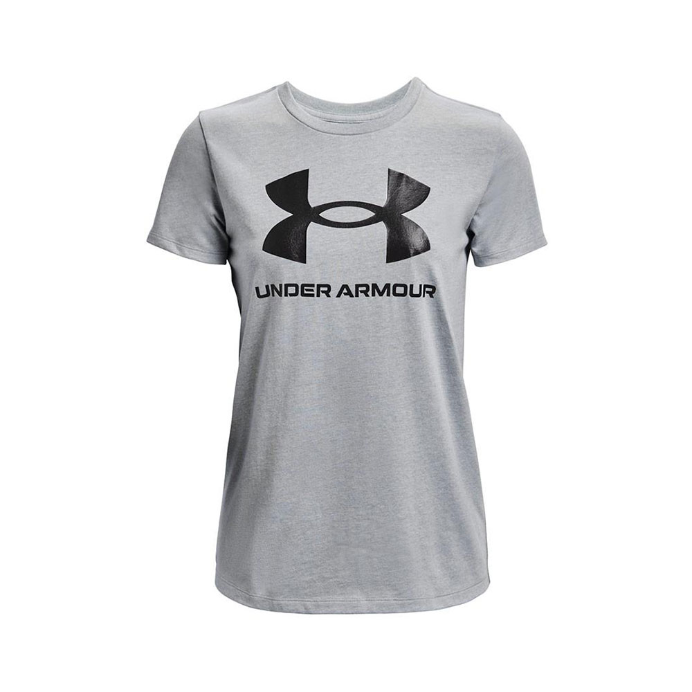Tricou Under Armour LIVE SPORTSTYLE GRAPHIC SSC / Femei / L / Gri photo 1 Tricou Under Armour LIVE SPORTSTYLE GRAPHIC SSC / Femei / L / Gri photo 1