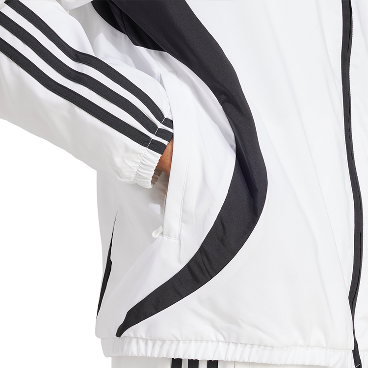 Hanorac pt bărbați Adidas TEAMGEIST TT XS Alb photo 3