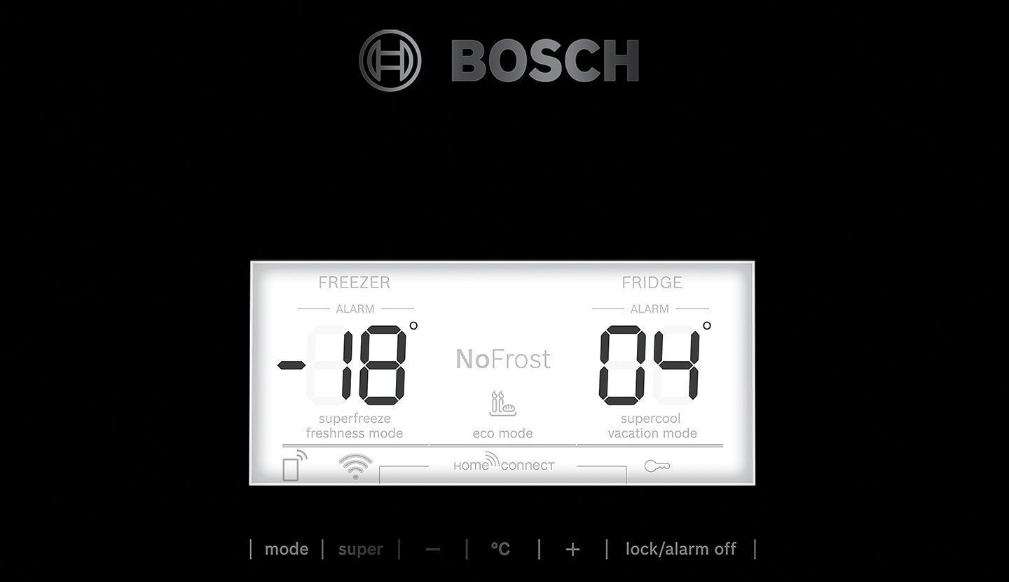 Frigider cu doua usi Bosch KGN39LB316 / 366 l / 203 cm / F / Negru photo 3