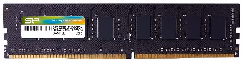 16GB DDR4-2666  Silicon Power, PC21300, CL19, 1Gx8, Single Rank, 1.2V 