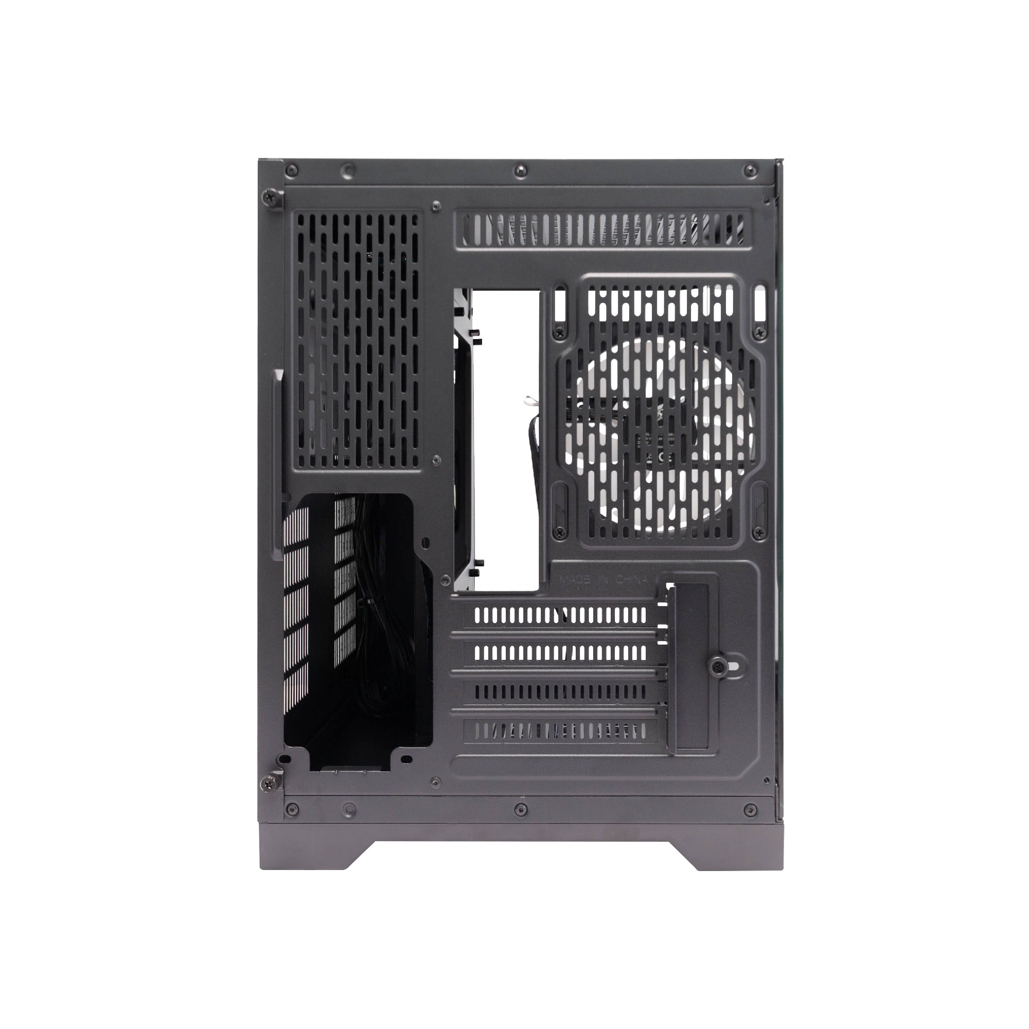 Carcasa Gaming 1STPLAYER UV5 / no PSU / Side-Window / 3x120mm / mATX / Black photo 4