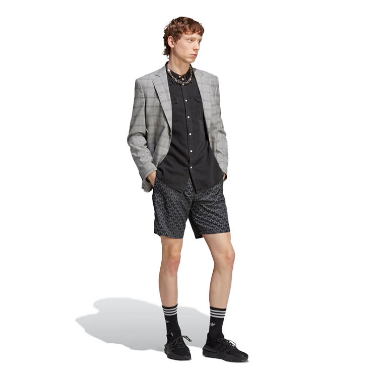 Шорты для плавания Adidas ORI MONO AOP SH/Черный/Серый photo 3