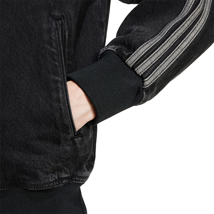 Hanorac pt bărbați Adidas DENIM FB TT XS Negru photo 2