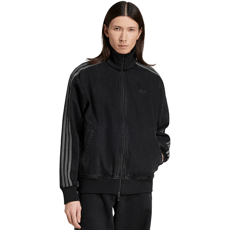 Hanorac pt bărbați Adidas DENIM FB TT XS Negru photo 3