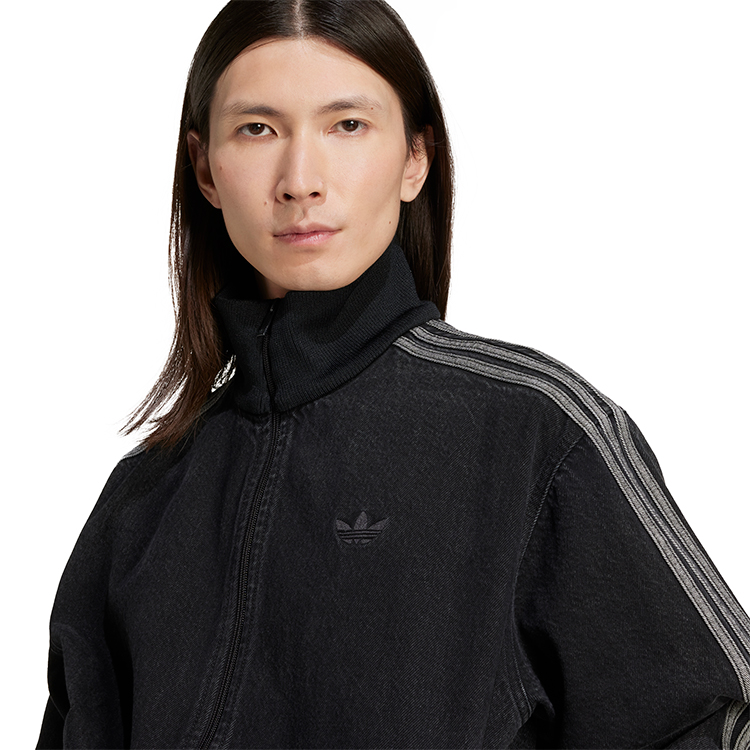 Hanorac pt bărbați Adidas DENIM FB TT XS Negru photo 4