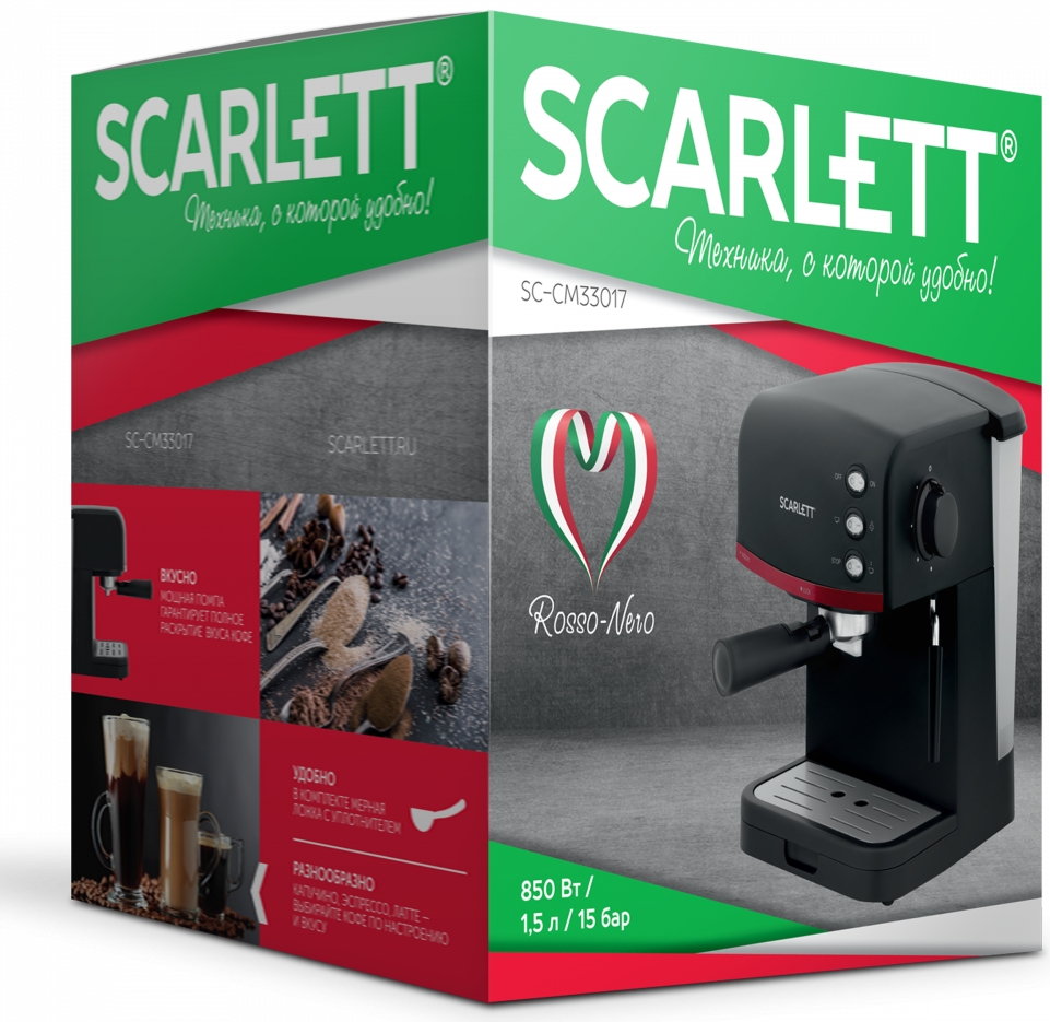 Cafetiera Scarlett  SCCM33017 / 1.5 l / Manuala / Macinata photo 3