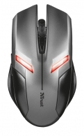 Trust Gaming Ziva Mouse, 800 - 2000 dpi, 6 button, Breathing LED illumination, USB, Black thumbnav 1