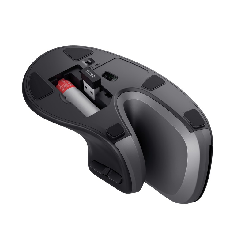 Mouse Wireless Ergonomic Trust Verro, Black photo 6
