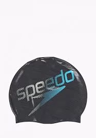 Силиконовая шапочка для плавания Speedo SLOGAN PRT CAP AU BLACK/GREEN