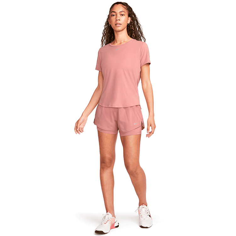 Tricou Nike W NK ONE LUXE DF SS STD TOP / Femei / L / Roz photo 3
