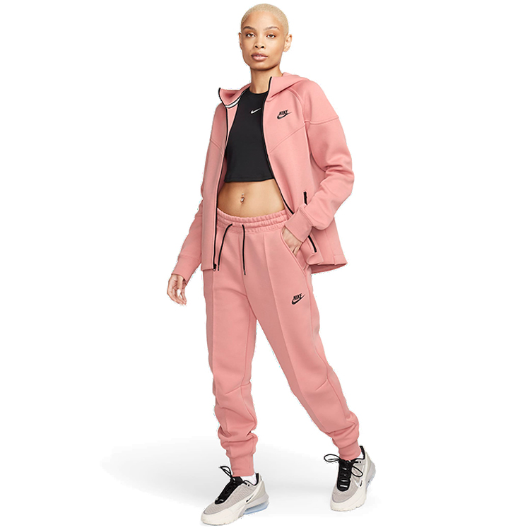 Брюки Nike W NSW TCH FLC MR JGGR S Розовый Женский photo 4