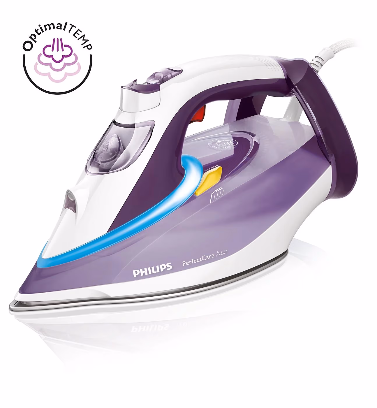Fier de calcat Philips GC4918, 350 ml, Violet-alb 