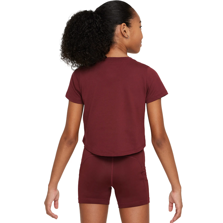 Футболка Nike G NK DFCT CROP SE+ / Женский / S / Бордовый photo 4