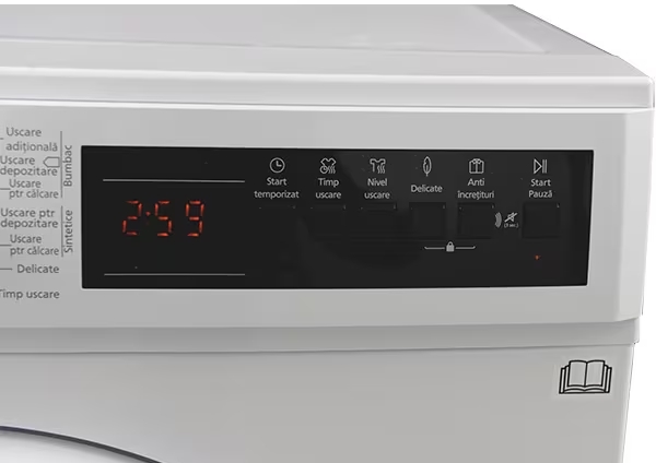 Сушильная машина Vortex VUR8PWH1V / 8 кг / A++ / Белый photo 2