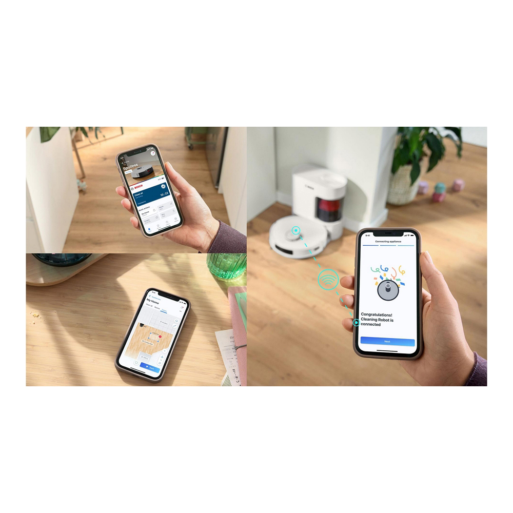 Робот пылесос Bosch BCRD1W / 0.4 л / Белый photo 7
