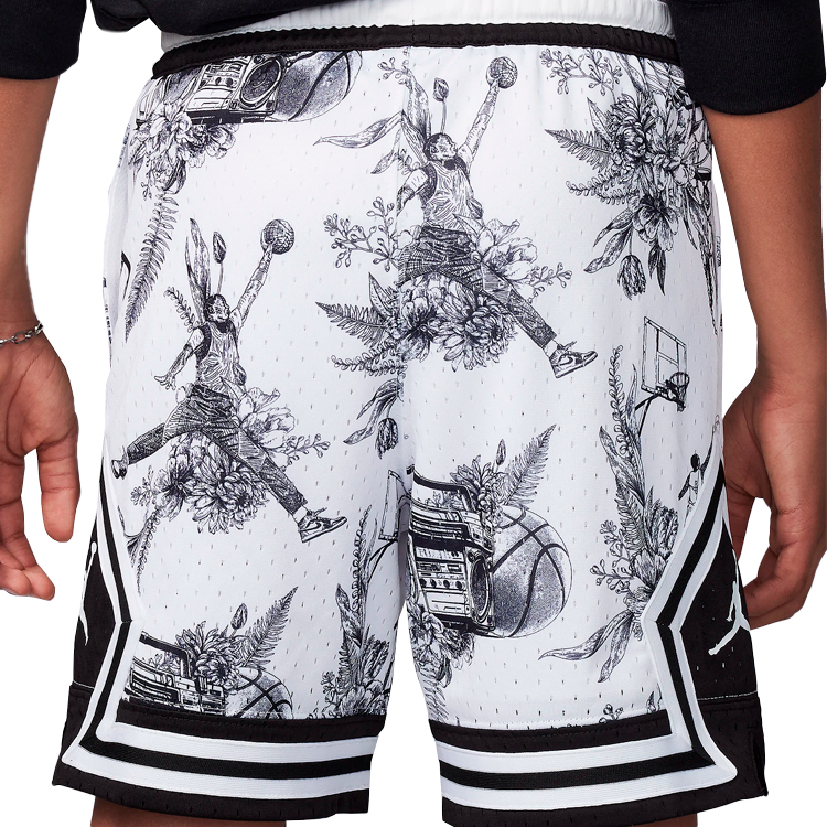 Sorti Nike JDB MJ AOP SPORT DIAMOND SHORT / Barbati / S / Alb photo 3